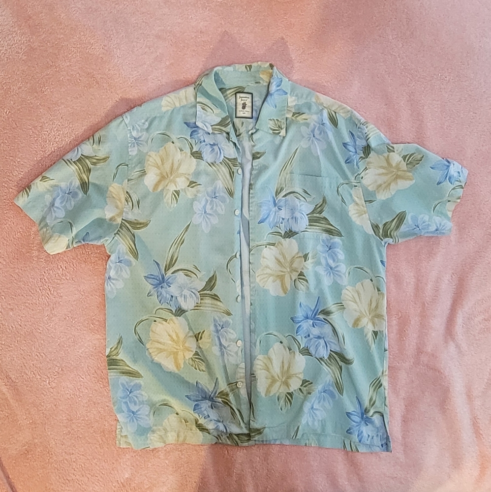 Jamaica Jaxx Light Blue Floral Shirt